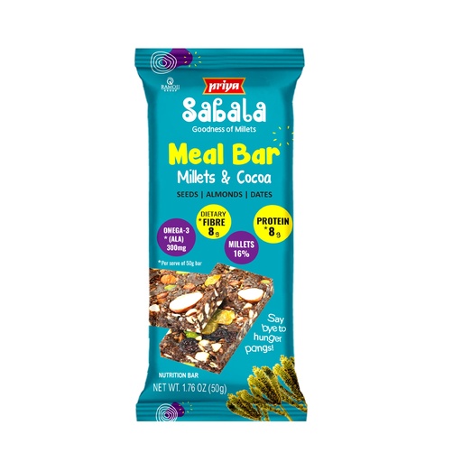 [DPRY:CHO:67606M2] - Millet & Cocoa (Protein Meal Bar) - [50g]