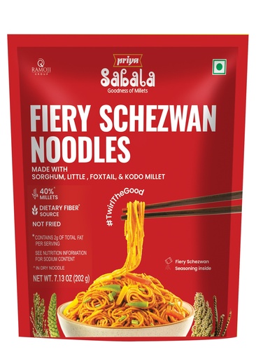 [DPRY:NDL:67607F1] Fiery Schezwan (Millet Noodles)