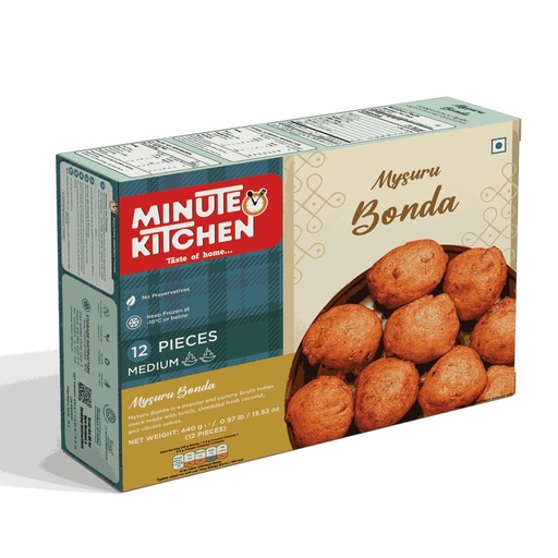[FMIK:SNK:60206B1] - Mysuru Bonda + Chutney - [440g (12pcsx30g/pc)]