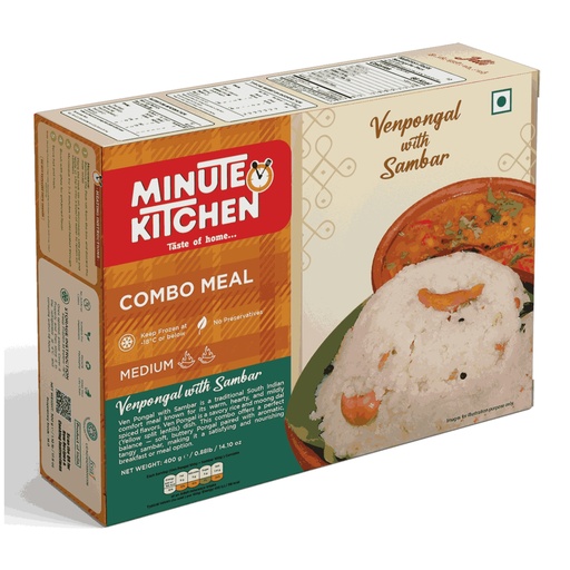 [FMIK:RTE:60205P2] - Venpongal with Sambar (Combo Pack) - [400g]