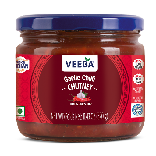 [DVBA:CHT:87701C1] - Garlic Chilly Chutney - [320g]