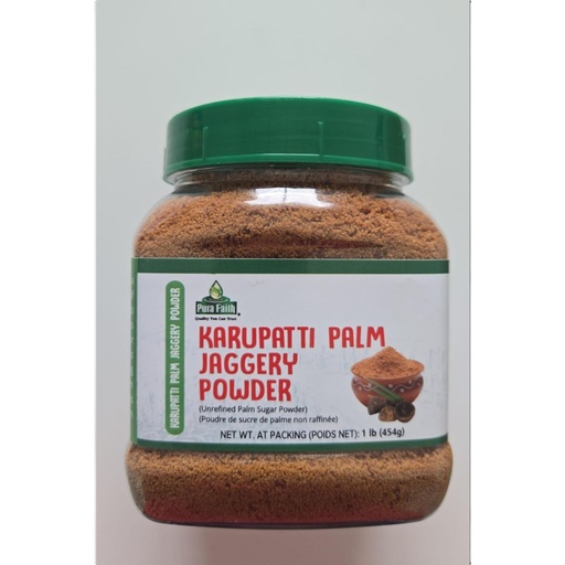 [DPFT:JGY:70108K1] - Karupatti Palm Jaggery Powder (Jar) - [1lb]