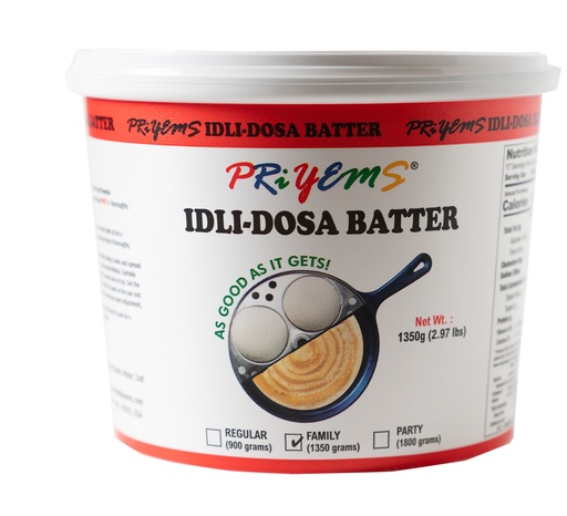 [CPYM:BTR:67701I2] - Idli - Dosa Batter (Family Pack) - [1.35kg]