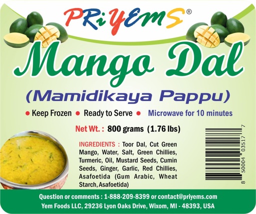 [FPYM:RTE:67706D1] - Mango Dal - [800g]