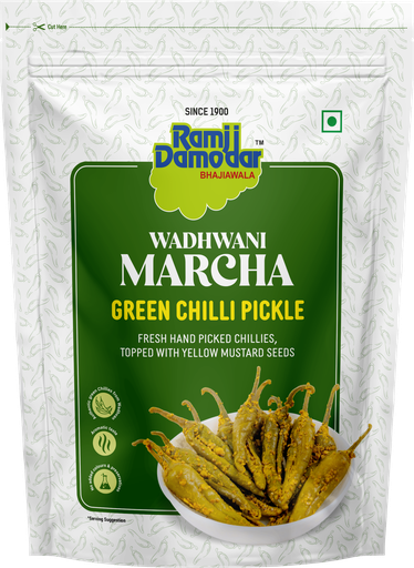 [DRMD:PKL:73803W1] - RD46 Wadhvani Marcha (Green Chilli) Pickle - [200g]