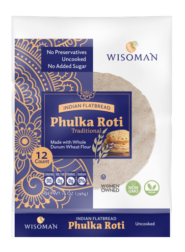 [CWSN:BRD:90301P1] - Traditional Phulka Roti - [396g (12pcsx1/pc)]